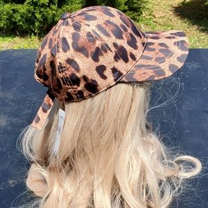 Leopard Print Adjustable Womens Baseball Cap Hat